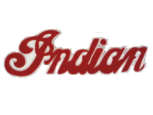 Indian Motorcycle red and white logo 8 inch